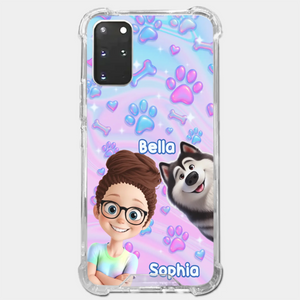 Personalisierte transparente Handyhülle – Geburtstagsgeschenk für Hundeliebhaber, Hundemama und Hundepapa – „Pawfectly Yours“
