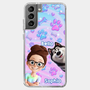 Personalisierte transparente Handyhülle – Geburtstagsgeschenk für Hundeliebhaber, Hundemama und Hundepapa – „Pawfectly Yours“
