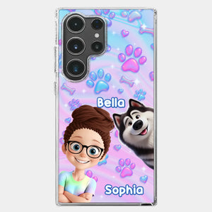 Personalisierte transparente Handyhülle – Geburtstagsgeschenk für Hundeliebhaber, Hundemama und Hundepapa – „Pawfectly Yours“