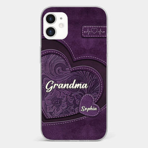 Individuelle, transparente Handyhülle – Personalisiertes Geburtstagsgeschenk Für Mama, Oma – Oma, Deine Liebe Hat Mich Nachhaltig Geprägt