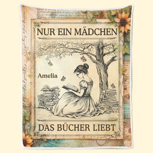 Personalisierte Decke – Geschenke für Buchliebhaber, Bücherwürmer, Leser – Lost In Stories