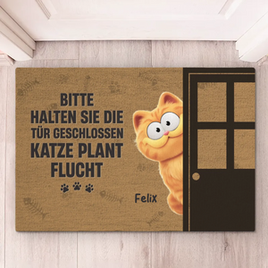 Individuelle Dekomatte Für Zuhause – Personalisierte Geburtstagsgeschenke Für Katzenliebhaber, Katzenmama Und -papa – Heimat der Katze