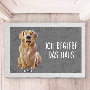 Individuelle Dekomatte Für Zuhause – Personalisierte Geburtstagsgeschenke Für Hunde- Und Katzenliebhaber, Hundepapa Und -mama, Katzenbesitzer – Zuhause Ist, Wo Die Pfote Ist