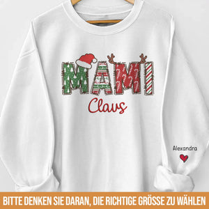 Personalisiertes Unisex-Sweatshirt oder Hoodie mit Ärmeldesign – Weihnachts- & Geburtstagsgeschenke für Mama, Oma – Ich habe meine Oma