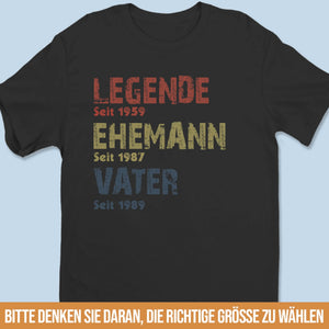 Personalisiertes Unisex-T-Shirt, Premium-T-Shirt, Hoodie – Personalisierte Geburtstagsgeschenke für Papa, Opa – Generationen der Liebe in einem Herzen