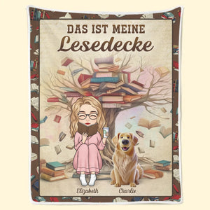 Personalisierte Decke - Geschenke Für Buchliebhaber, Bücherwürmer, Leser - Nur Ein Mädchen, Das Geschichten Träumt