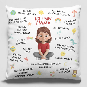 Personalisiertes Taschenkissen - Personalisierte Geburtstagsgeschenke Für Beste Freundinnen, Schwestern, Familie Und Dich Selbst – Ich Bin Klug