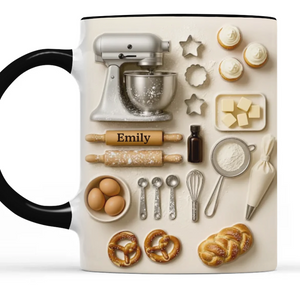Personalisierte Tasse Mit Akzent – Personalisierte Geburtstagsgeschenke Für Beste Freundinnen, Schwestern, Familie Und Dich Selbst – Backen ist meine Liebessprache
