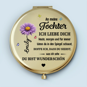 Personalisierter Taschenspiegel – Personalisierte Geburtstagsgeschenke Für Mädchen – Du Wirst Immer Mein Kleines Mädchen Sein