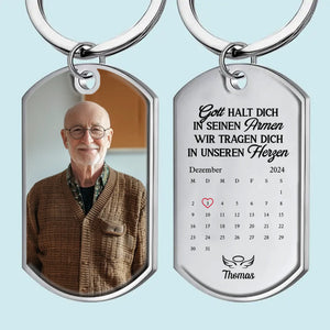 Personalisierter Schlüsselanhänger mit Foto – Gedenken an Verstorbene – Aber mein Herz war es nicht