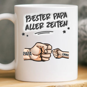 Personalisierte Tasse – Vatertagsgeschenk für Papa, Opa – Der beste Papa der Welt