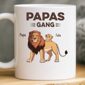 Personalisierte Tasse – Vatertagsgeschenk für Papa, Opa – Papas kleine Lieblinge