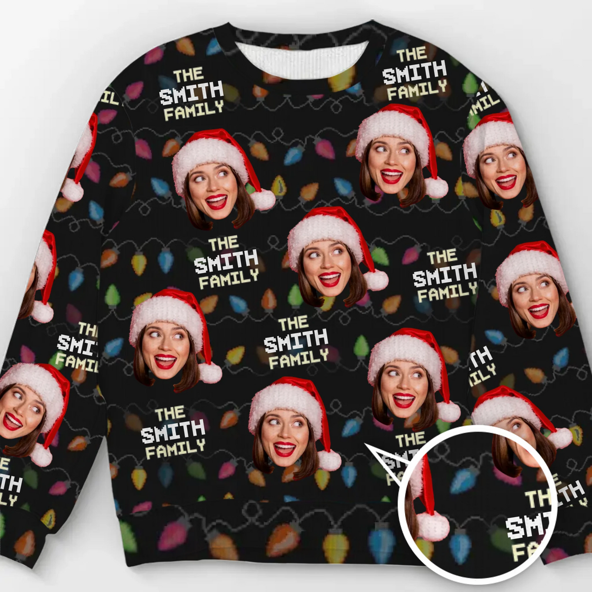 Weihnachten ist die Zeit, sich mit der Familie zu versammeln – Personalisierter Familien-Sweatshirt – Unisex Wollpullover – Weihnachtsgeschenk für Familienmitglieder
