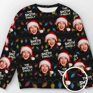 Weihnachten ist die Zeit, sich mit der Familie zu versammeln – Personalisierter Familien-Sweatshirt – Unisex Wollpullover – Weihnachtsgeschenk für Familienmitglieder