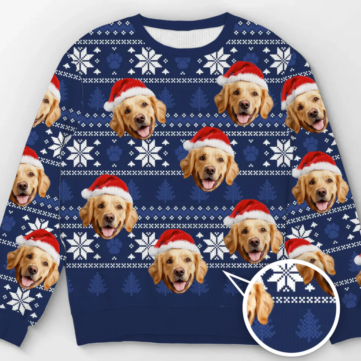Personalisierter Ugly-Christmas-Sweatshirt mit Foto – „Möge dein Weihnachten pelzig und hell sein“ – Unisex Wollpullover – Weihnachtsgeschenk für Tierbesitzer und Tierliebhaber
