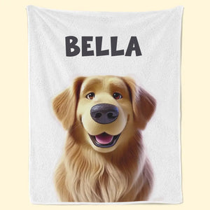 Jeder Blick wird mit einem Schwanzwedeln belohnt – Personalisierte Hunde- &amp; Katzen-Decke – Geschenk für Tierbesitzer und Tierliebhaber