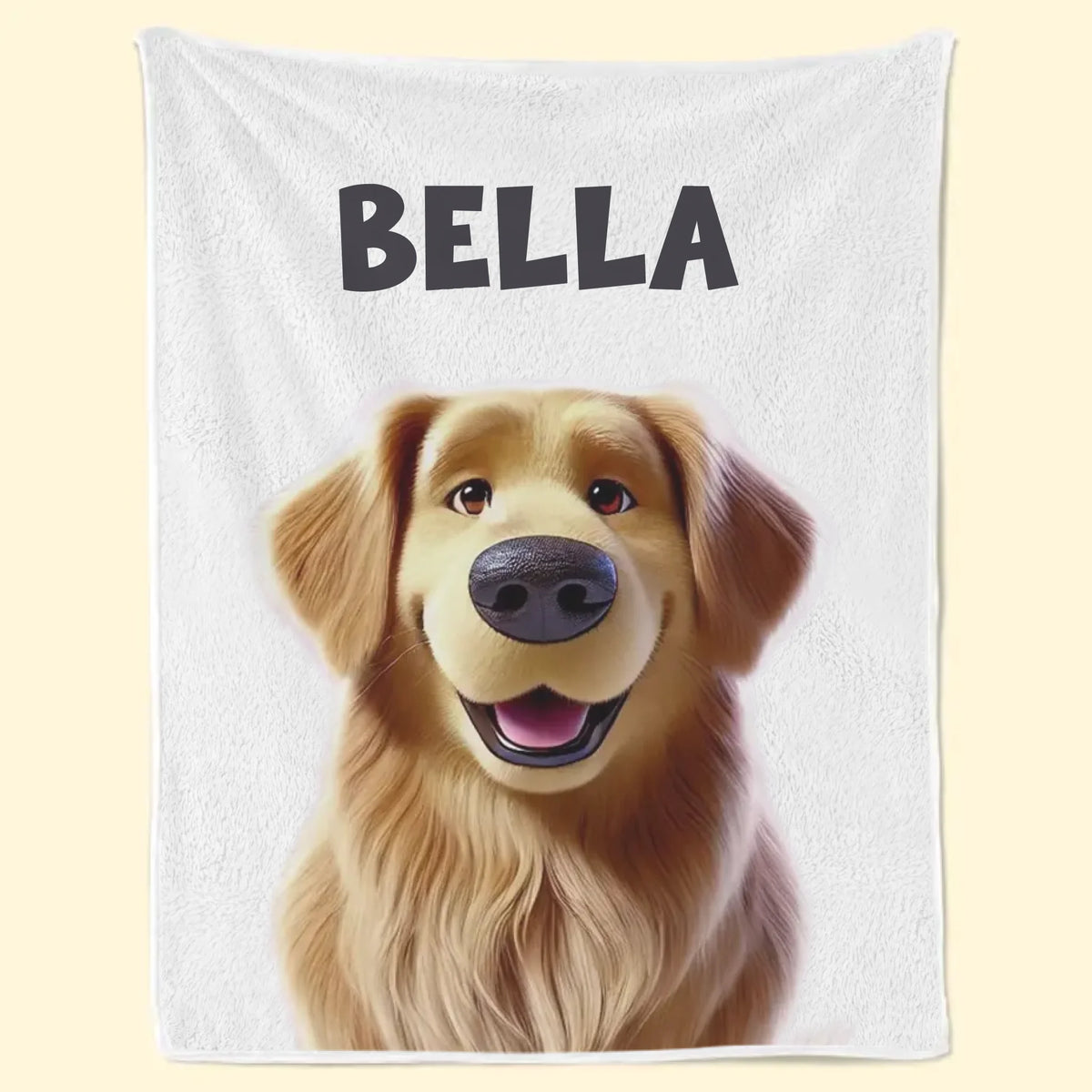 Jeder Blick wird mit einem Schwanzwedeln belohnt – Personalisierte Hunde- &amp; Katzen-Decke – Geschenk für Tierbesitzer und Tierliebhaber