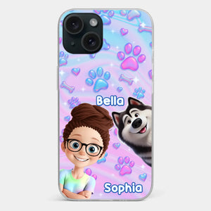 Personalisierte transparente Handyhülle – Geburtstagsgeschenk für Hundeliebhaber, Hundemama und Hundepapa – „Pawfectly Yours“