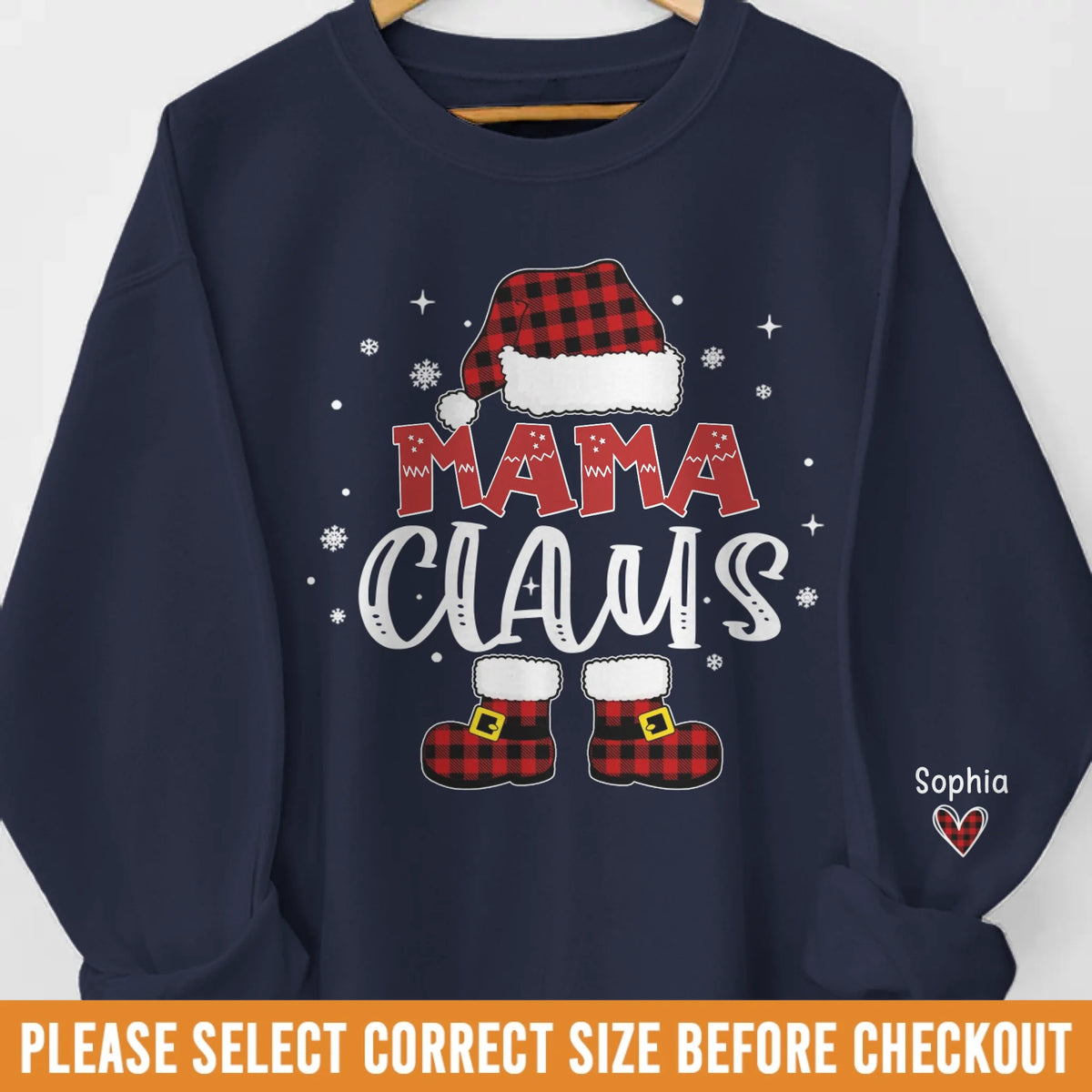 Personalisiertes Unisex-Sweatshirt oder Hoodie mit Ärmeldesign – Weihnachts- &amp; Geburtstagsgeschenke für Mama, Oma – Gegründet in Liebe