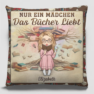 Personalisiertes Taschenkissen - Geschenke Für Buchliebhaber, Bücherwürmer, Leser - Das Flüstern Umgeblätterter Seiten
