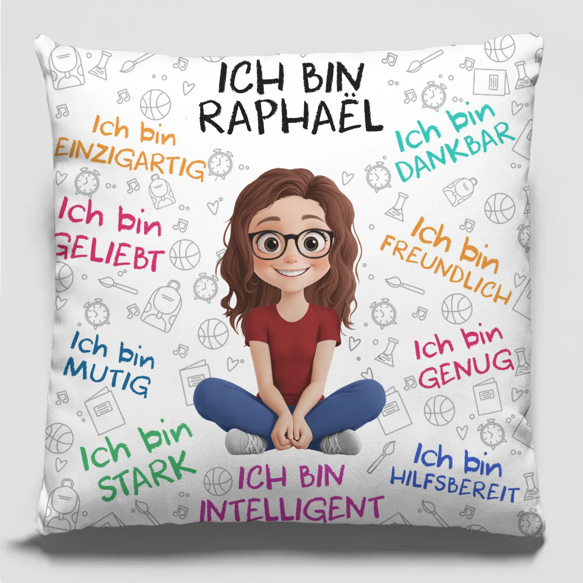 Personalisiertes Taschenkissen – Geschenke für Buchliebhaber, Bücherwürmer, Leser – Lesen Ist Meine Kunst, Mit Offenen Augen Zu Träumen