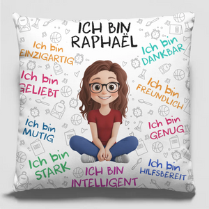 Personalisiertes Taschenkissen – Geschenke für Buchliebhaber, Bücherwürmer, Leser – Lesen Ist Meine Kunst, Mit Offenen Augen Zu Träumen
