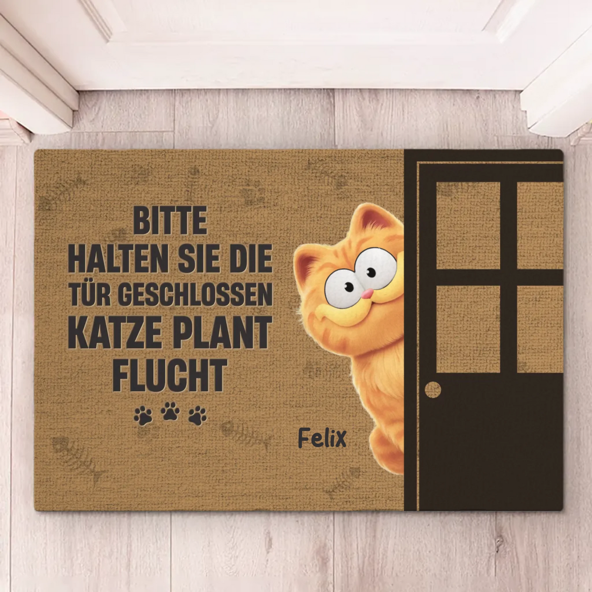 Individuelle Dekomatte Für Zuhause – Personalisierte Geburtstagsgeschenke Für Katzenliebhaber, Katzenmama Und -papa – Heimat der Katze
