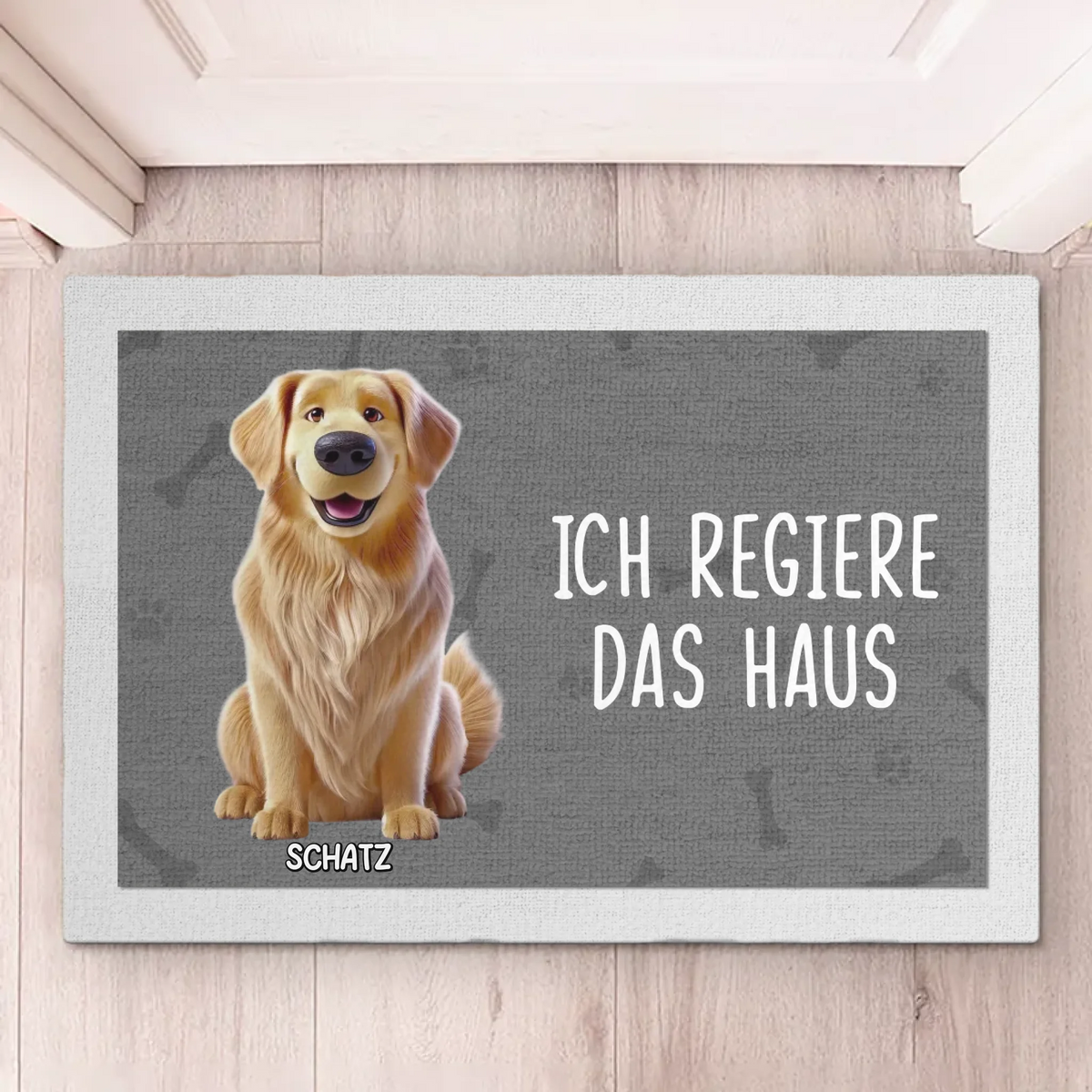 Individuelle Dekomatte Für Zuhause – Personalisierte Geburtstagsgeschenke Für Hunde- Und Katzenliebhaber, Hundepapa Und -mama, Katzenbesitzer – Zuhause Ist, Wo Die Pfote Ist