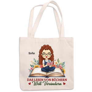 Personalisierte Tragetasche – Personalisierte Weihnachtsgeschenke Für Bücherliebhaber, Leseratten Und Vielleser – Gelassenheit Auf Jeder Seite