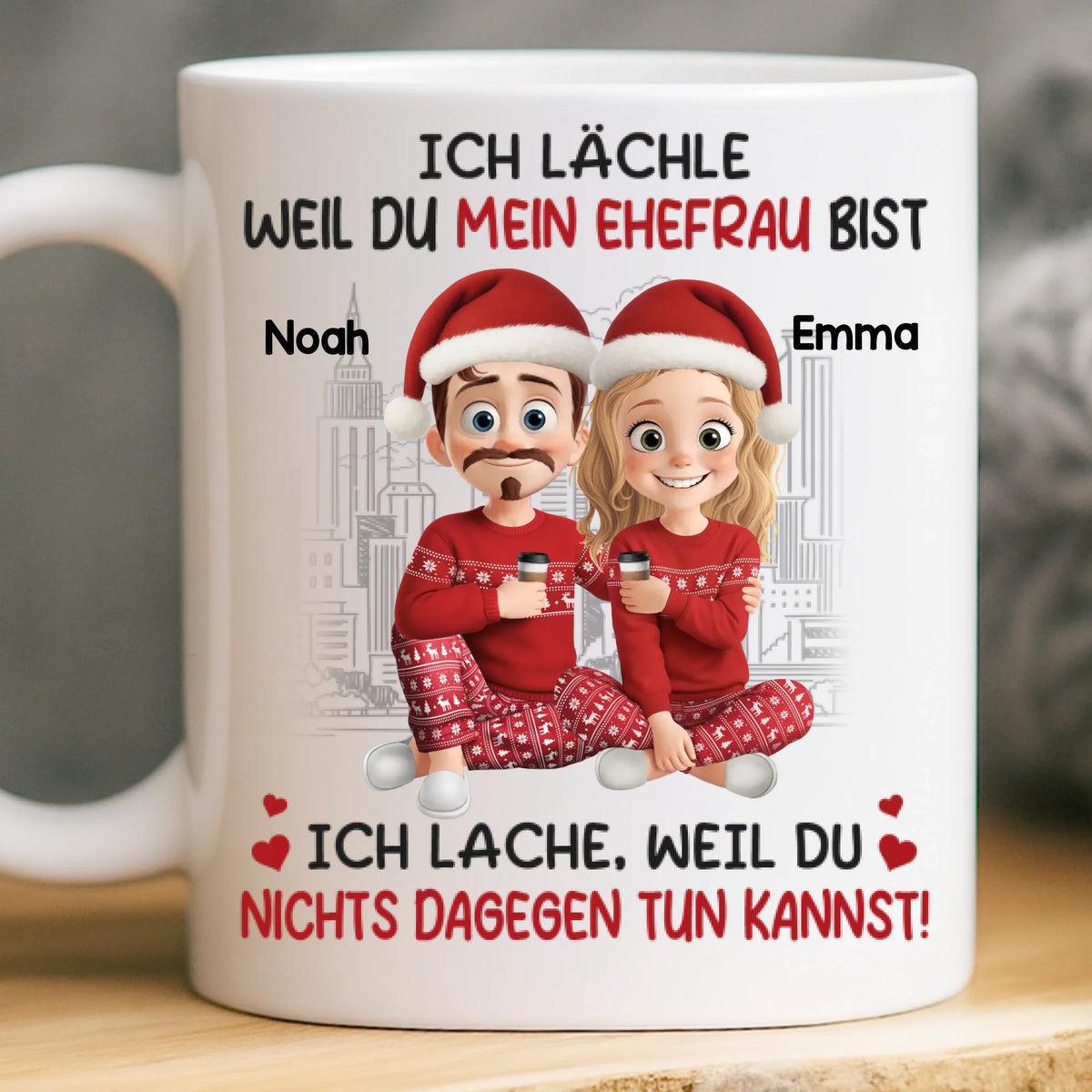 Personalisierter Becher – Weihnachts-, Jahrestags- und Hochzeitsgeschenke für Ehemann &amp; Ehefrau, Ihn &amp; Sie – In Dir Fand Ich Mein Für Immer