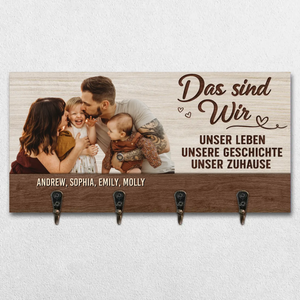 Personalisierter Schlüsselanhänger Mit Foto – Individuelles Geburtstagsgeschenk Für Mama, Papa Und Kinder – Herzlich Willkommen
