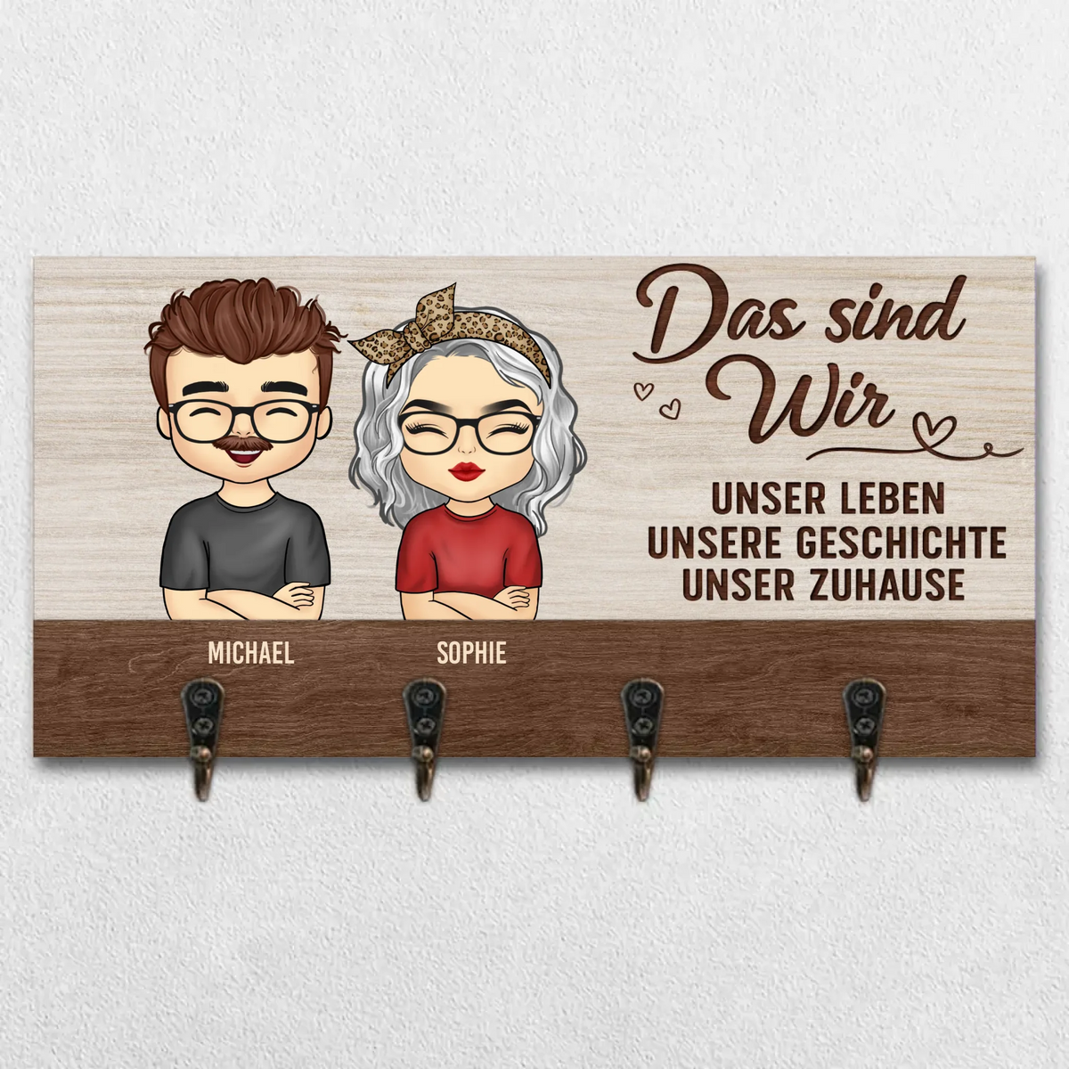 Personalisierter Schlüsselanhänger – Individuelles Geburtstagsgeschenk Für Mama, Papa Und Kinder – Das Sind Wir