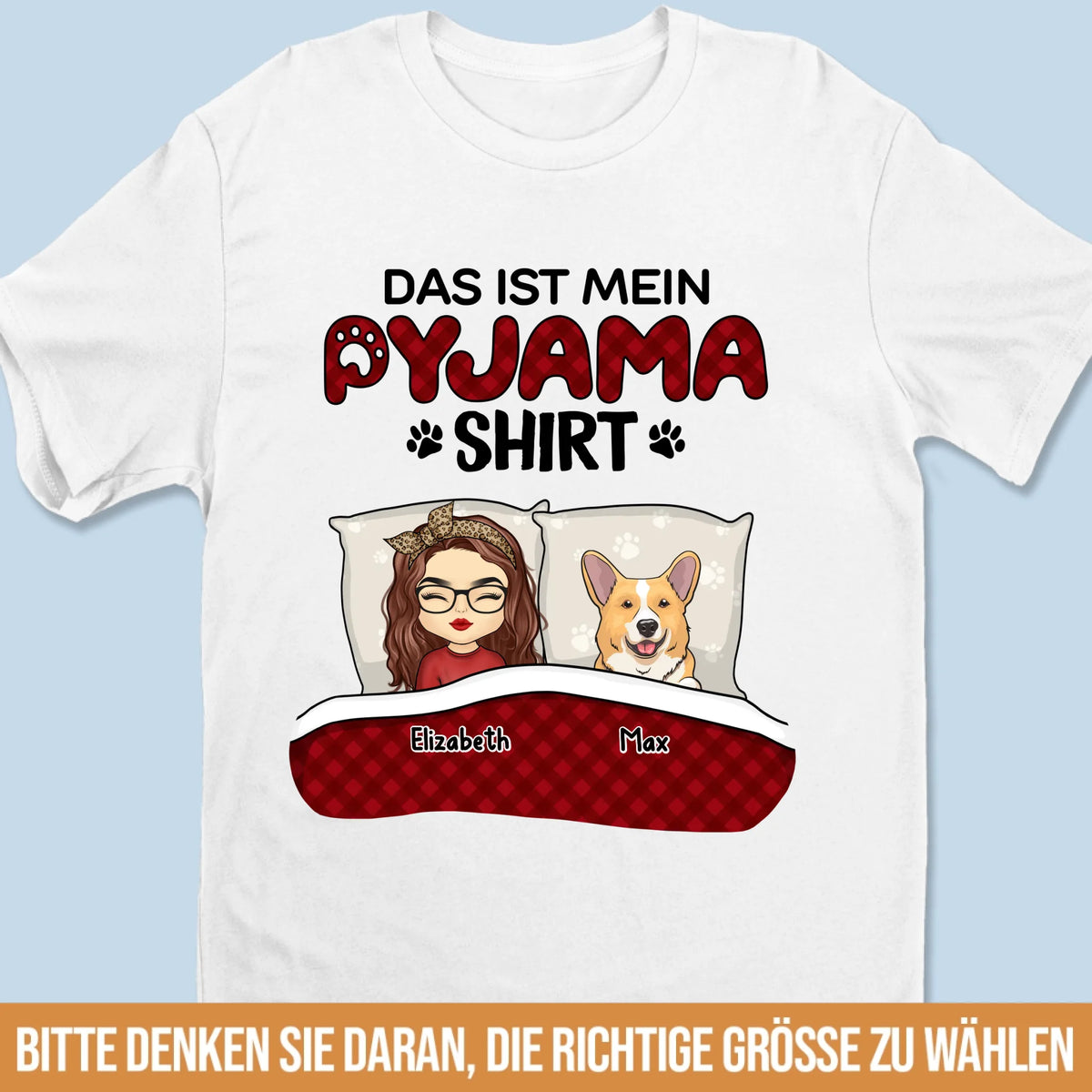 Personalisiertes Unisex-T-Shirt, Premium-T-Shirt, Hoodie – Personalisierte Weihnachts- und Geburtstagsgeschenke für Familie, Hunde- und Katzenliebhaber - Wir &amp; Unsere Liebsten Vierbeiner
