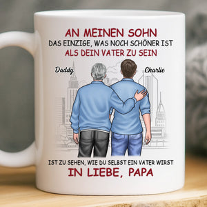 Benutzerdefinierte Tasse – personalisierte Geburtstagsgeschenke für Mama, Papa, Sohn – immer Ihren Sohn, für immer mein liebster Grund zur Freude