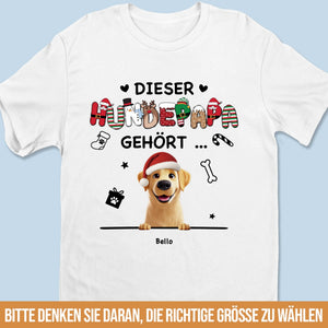 Personalisierte Unisex-T-Shirt, Premium-T-Shirt, Hoodie – Personalisierte Weihnachts- und Geburtstagsgeschenke für Hundeliebhaber, Hundebesitzer und Hundeeltern – Ein Mädchen Und Ihr Hund