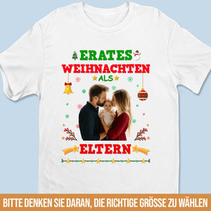 Personalisierte Unisex-T-Shirt, Premium-T-Shirt, Hoodie – Personalisierte Weihnachtsgeschenke zur Babyparty und Geschlechtsenthüllung für werdende Eltern – Erates Weihnachten Als Altern