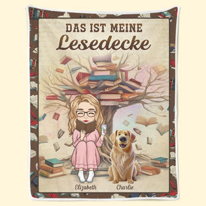 Personalisierte Decke - Geschenke Für Buchliebhaber, Bücherwürmer, Leser - Nur Ein Mädchen, Das Geschichten Träumt