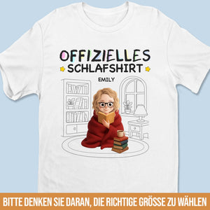Personalisierte Unisex-T-Shirt, Premium-T-Shirt, Hoodie – Geschenke Für Buchliebhaber, Bücherwürmer, Leser – Offizielles Schlafshirt