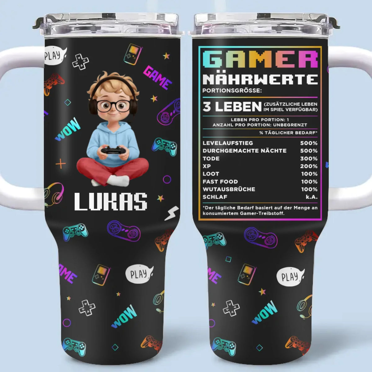 Personalisierte 40 Oz Tumbler Mit Griff - Weihnachts- und Geburtstagsgeschenke für beste Freundinnen, Schwestern, die Familie und dich selbst – Psst, Ich Zoche