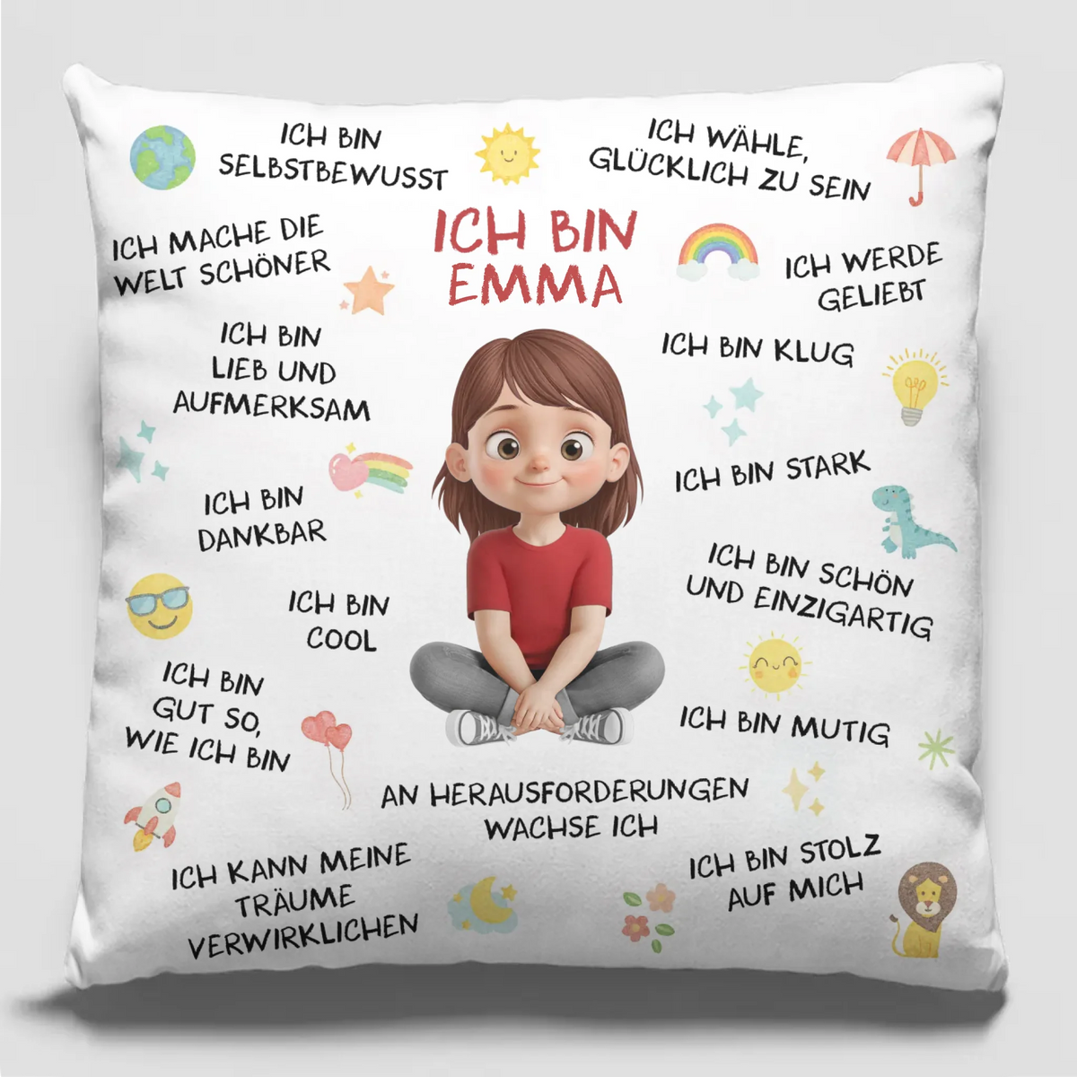Personalisiertes Taschenkissen - Personalisierte Geburtstagsgeschenke Für Beste Freundinnen, Schwestern, Familie Und Dich Selbst – Ich Bin Klug