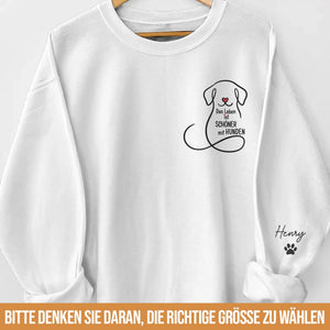 Personalisiertes Unisex-Sweatshirt oder Hoodie mit Ärmeldesign – Personalisierte Weihnachts- und Geburtstagsgeschenke für Hunde- und Katzenliebhaber, Hundeeltern und Katzenbesitzer – geliebt von meiner Fellbande