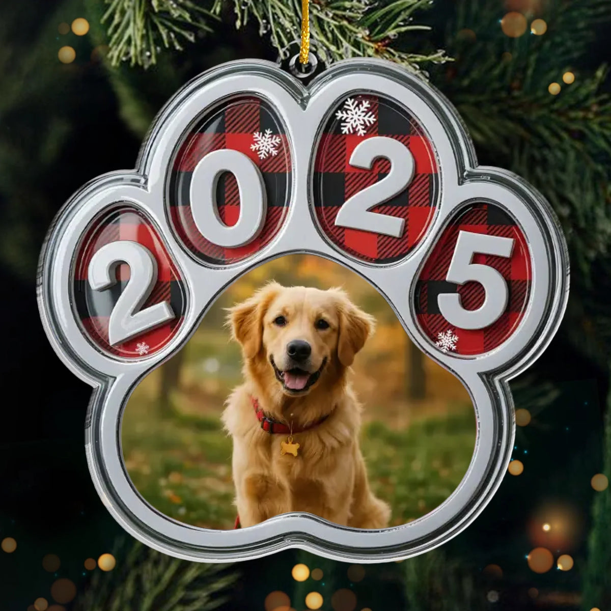 Personalisiertes Foto-Acryl-Ornament – ​​Weihnachtliches Erinnerungs- und Gedenkgeschenk für Hunde und Katzen – „Immer an meiner Seele“