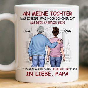 Benutzerdefinierte Tasse – Personalisierte Geburtstagsgeschenke Für Mama, Papa, Tochter – Für meine Tochter, immer in meinem Herzen