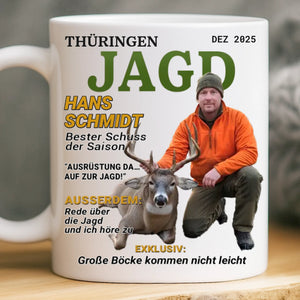 Benutzerdefinierte Tasse mit Foto – Personalisierte Geburtstagsgeschenke für Jäger – Wild im Herzen