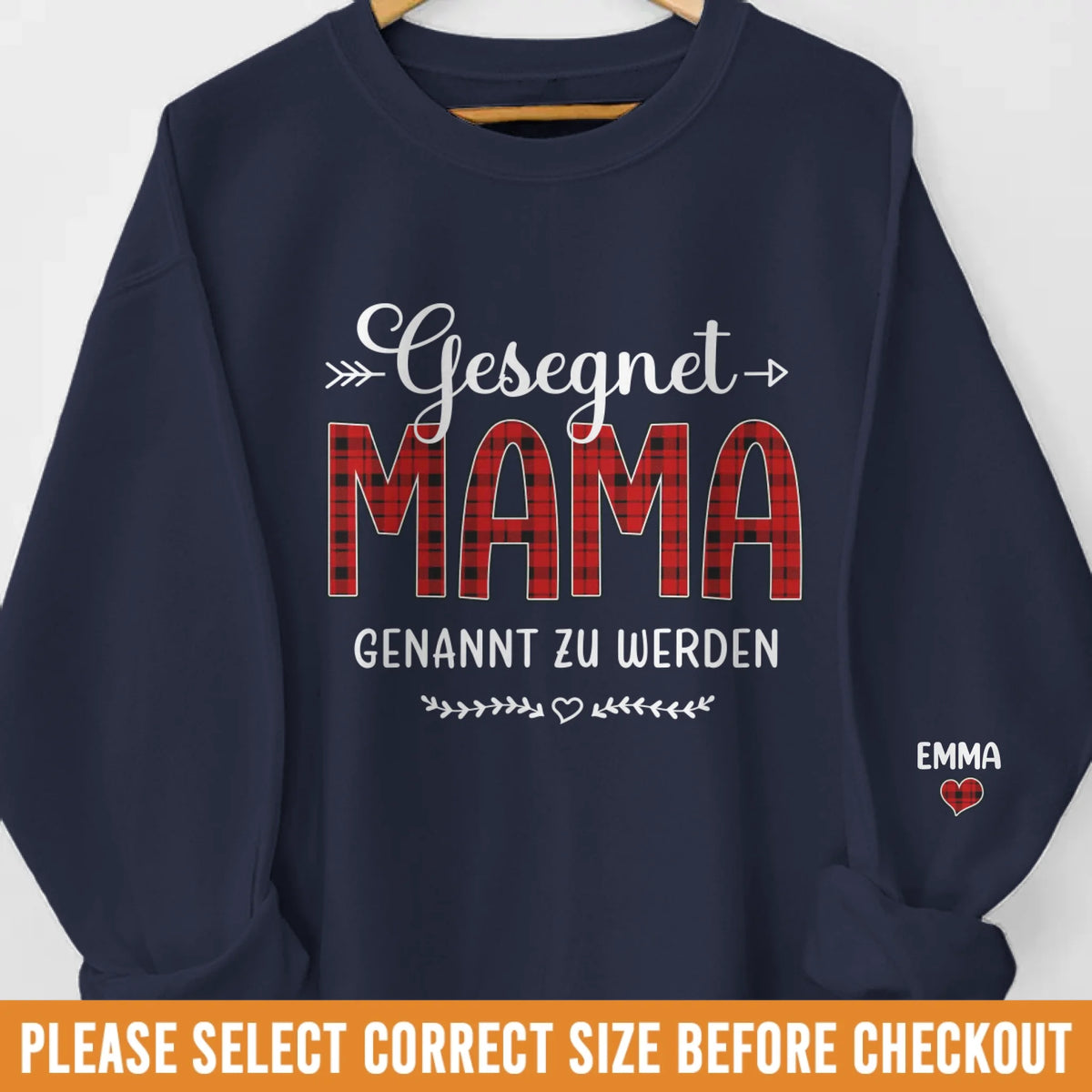 Personalisiertes Unisex-Sweatshirt Oder Hoodie Mit Ärmel-Design – Geburtstagsgeschenke Für Mama, Oma – Gesegnet, Oma Genannt Zu Werden
