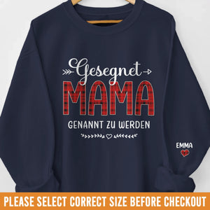 Personalisiertes Unisex-Sweatshirt Oder Hoodie Mit Ärmel-Design – Geburtstagsgeschenke Für Mama, Oma – Gesegnet, Oma Genannt Zu Werden