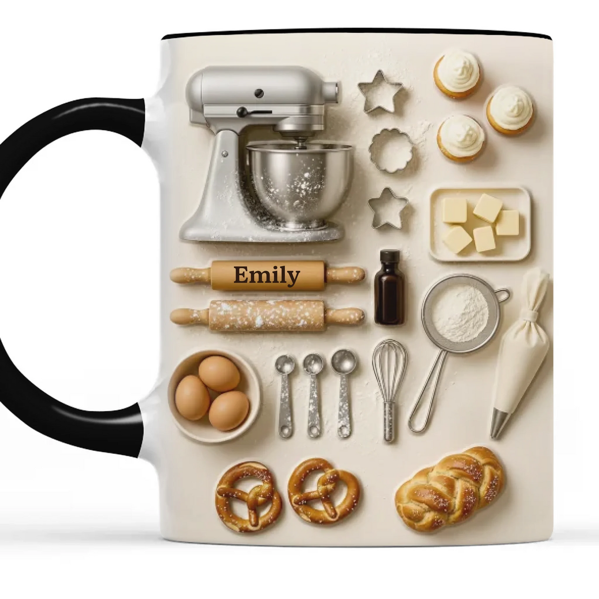 Personalisierte Tasse Mit Akzent – Personalisierte Geburtstagsgeschenke Für Beste Freundinnen, Schwestern, Familie Und Dich Selbst – Backen ist meine Liebessprache