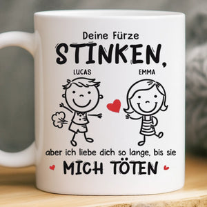 Benutzerdefinierte Tasse – Personalisierte Hochzeitsgeschenke zum Jahrestag für Ehemann und Ehefrau, Ihn und Sie – Aber Ich Liebe Dich Trotzdem