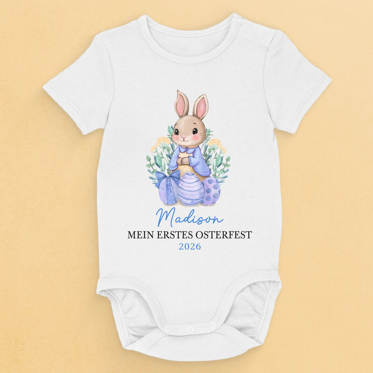 Personalisierte Babybody – Geschenk für Neugeborene – Ein herzliches Willkommen, Osterzauber