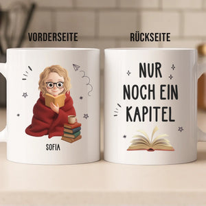 Personalisierte Tasse – Personalisierte Bücher Geschenke Für Buchliebhaber, Bücherwürmer, Leser – Nur Ein Mädchen, Das In Geschichten Versinkt